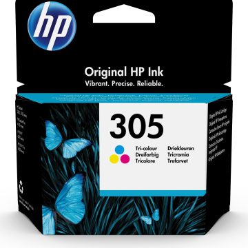 HP Cartouche d’encre trois couleurs 305 authentique
