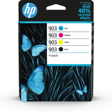 HP 903 Pack de 4 cartouches d'encre Noir/Cyan/Magenta/Jaune authentiques