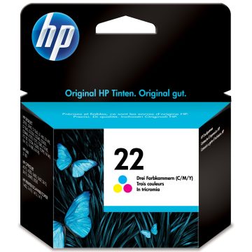 HP 22 cartouche d'encre trois couleurs authentique