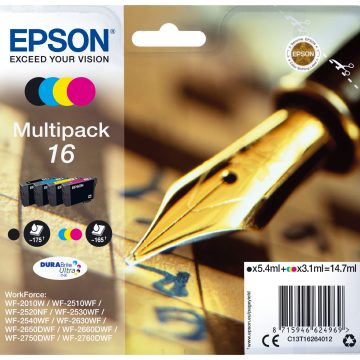 Epson Pen and crossword Multipack "Stylo à plume" 16 - Encre DURABrite Ultra N,C,M,J