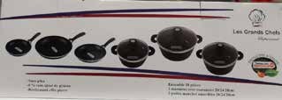 Batterie de cuisine 18 pieces