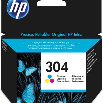HP 304 Cartouche d’encre trois couleurs authentique