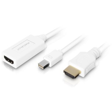 Macally MiniDP - HDMI 0,15 m Mini DisplayPort Blanc