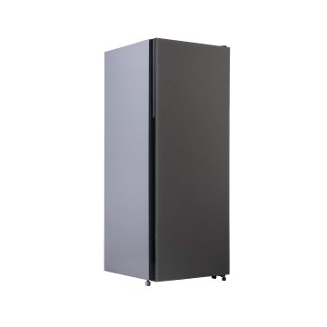 CONGELATEUR ARMOIRE 155L 4 TIROIRS +2 ETAGERES FINITION GLASS DOOR GRIS A+/F