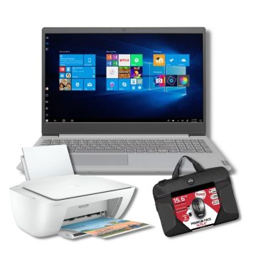Pack ordinateur lenovo V15GEN1 15" 4 ram 128 ssd + imprimante hp + sacoche+souris