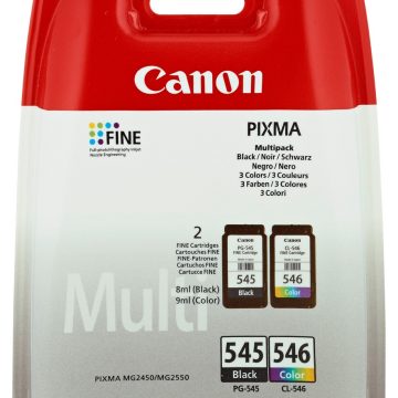 Canon PG-545/CL-546 Multipack cartouche d'encre 2 pièce(s) Original Noir, Cyan, Magenta, Jaune