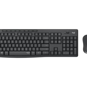 Logitech MK295 Silent Wireless Combo clavier Souris incluse RF sans fil AZERTY Français Graphite