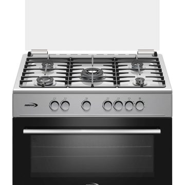 Cuisinière 5 Feux Gaz et Four électrique 90x60