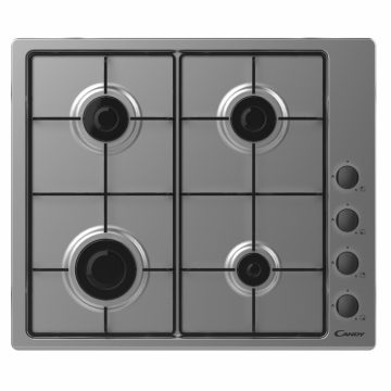 Candy Idea CHW6LBX Acier inoxydable Intégré 56 cm Gaz 4 zone(s)