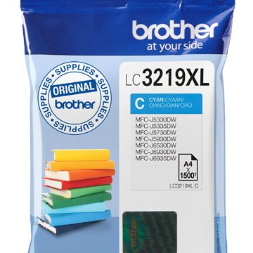 Brother LC-3219XLC cartouche d'encre 1 pièce(s) Original Rendement élevé (XL) Cyan
