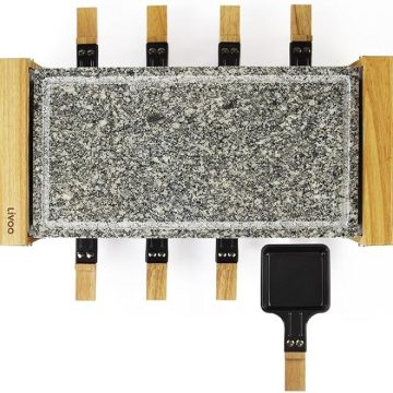 RACLETTE 8PERS 8POELONS 1200W BOIS