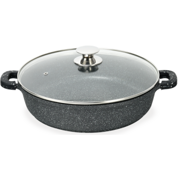SAUTEUSE EN FONTE D ALU 28CM