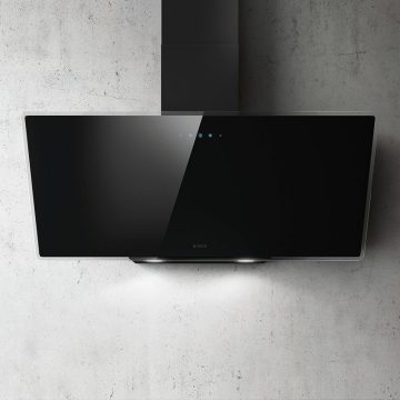 HOTTE DECOR INCLINEE 90 CM NOIR