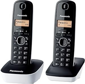 TELEPHONE DUO 50MEM ECR LARGE NOIR BLANC