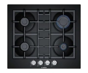 Bosch Serie 4 PNP6B6B90 plaque Noir Intégré 60 cm Gaz 4 zone(s)