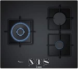 Bosch Serie 6 PPC6A6B10 plaque Noir Intégré 60 cm Gaz 3 zone(s)
