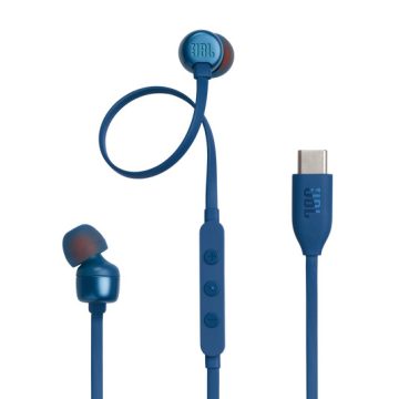 JBL Tune 310C USB Casque Avec fil Ecouteurs Appels/Musique USB Type-C Bleu
