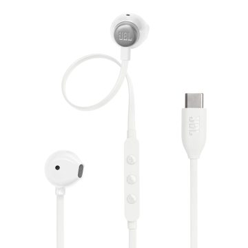 JBL Tune 305C Casque Avec fil Ecouteurs Appels/Musique USB Type-C Blanc