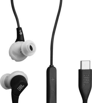 JBL Endurance Run 3C USB C Casque Avec fil Ecouteurs Sports USB Type-C Noir