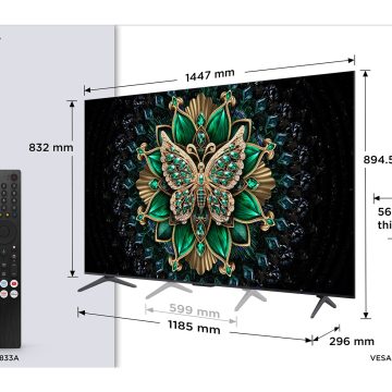 TCL C6K 65C6K TV 165,1 cm (65") 4K Ultra HD Smart TV Wifi Métallique