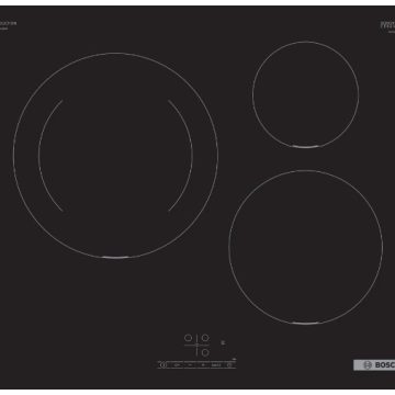 Bosch Serie 4 PUJ611BB5E plaque Noir Intégré 60 cm Plaque avec zone à induction 3 zone(s)